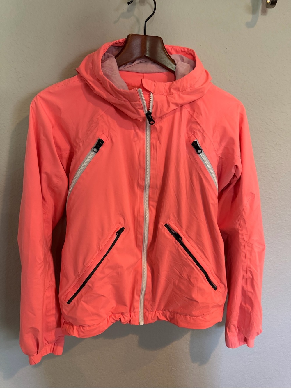 lululemon athletica Coral Pink Lightweight Hooded Utility Jacket